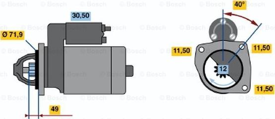 BOSCH 0 986 017 681 - Käynnistinmoottori inparts.fi