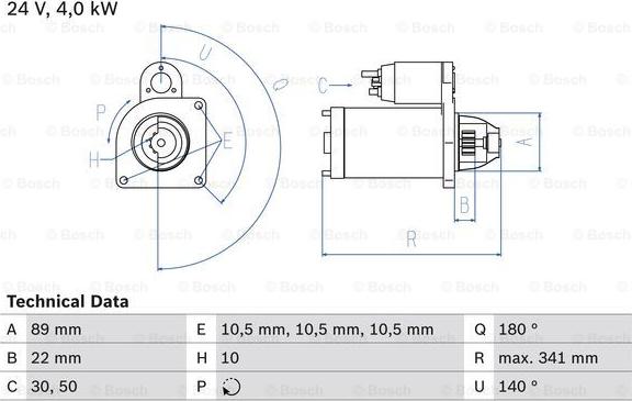 BOSCH 0 986 017 880 - Käynnistinmoottori inparts.fi