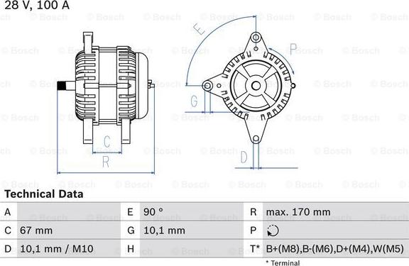 BOSCH 0 986 084 180 - Laturi inparts.fi