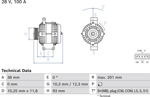 BOSCH 0 986 084 290 - Laturi inparts.fi