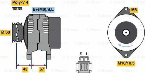 BOSCH 0 986 080 940 - Laturi inparts.fi