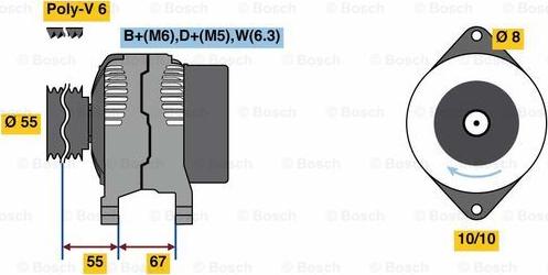 BOSCH 0 986 080 900 - Laturi inparts.fi