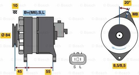 BOSCH 0 986 080 910 - Laturi inparts.fi