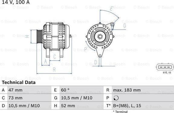 BOSCH 0 986 080 920 - Laturi inparts.fi