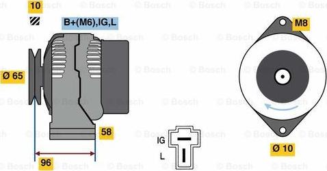 BOSCH 0 986 080 620 - Laturi inparts.fi