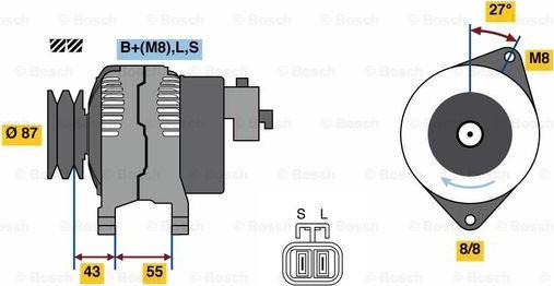 BOSCH 0 986 080 020 - Laturi inparts.fi