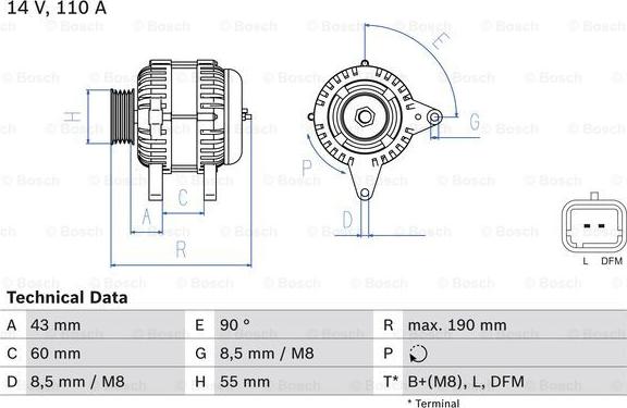 BOSCH 0 986 080 140 - Laturi inparts.fi