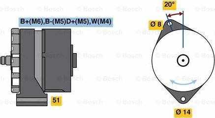 BOSCH 0 986 080 180 - Laturi inparts.fi