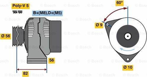 BOSCH 0 986 080 890 - Laturi inparts.fi