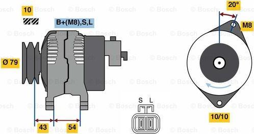 BOSCH 0 986 080 840 - Laturi inparts.fi