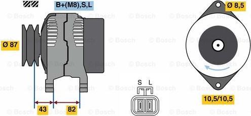 BOSCH 0 986 080 860 - Laturi inparts.fi