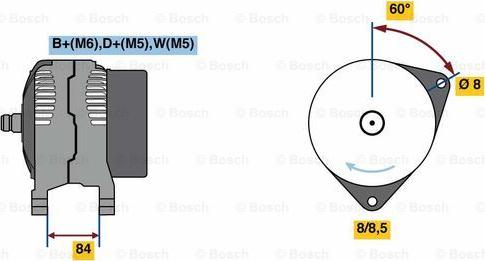 BOSCH 0 986 080 820 - Laturi inparts.fi