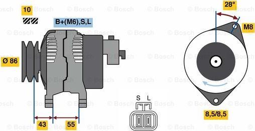 BOSCH 0 986 080 260 - Laturi inparts.fi