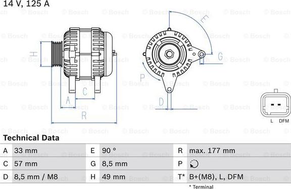 BOSCH 0 986 080 270 - Laturi inparts.fi