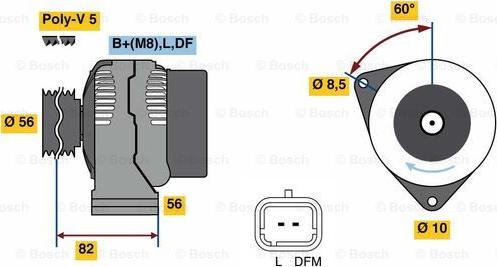 BOSCH 0 986 080 780 - Laturi inparts.fi