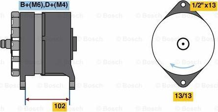 BOSCH 0 986 081 030 - Laturi inparts.fi