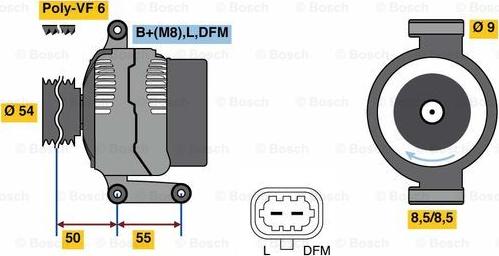 BOSCH 0 986 081 120 - Laturi inparts.fi