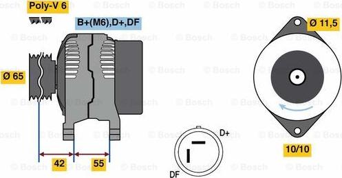 BOSCH 0 986 081 200 - Laturi inparts.fi