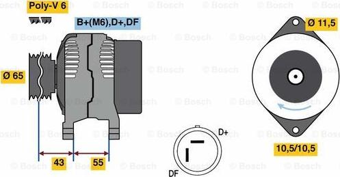 BOSCH 0 986 081 280 - Laturi inparts.fi