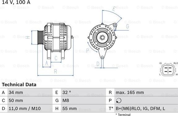 BOSCH 0 986 082 350 - Laturi inparts.fi