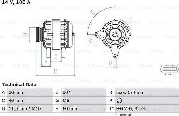 BOSCH 0 986 082 760 - Laturi inparts.fi