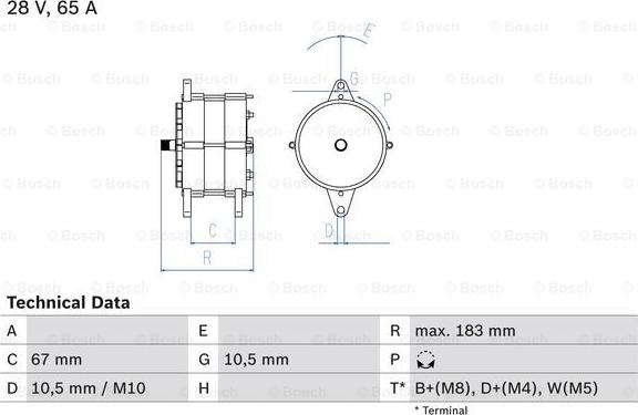 BOSCH 0 986 039 490 - Laturi inparts.fi