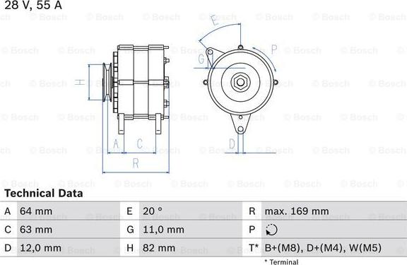 BOSCH 0 986 039 130 - Laturi inparts.fi