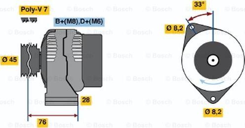 BOSCH 0 986 039 200 - Laturi inparts.fi