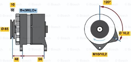 BOSCH 0 986 034 490 - Laturi inparts.fi