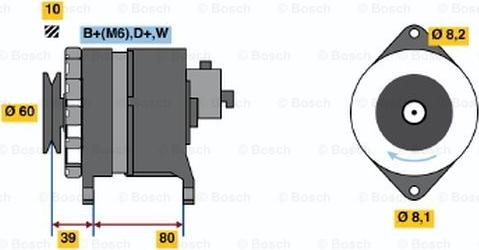 BOSCH 0 986 034 450 - Laturi inparts.fi