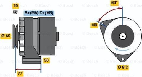 BOSCH 0 986 034 580 - Laturi inparts.fi