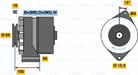 BOSCH 0 986 034 530 - Laturi inparts.fi