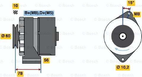 BOSCH 0 986 034 520 - Laturi inparts.fi