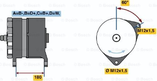 BOSCH 0 986 034 600 - Laturi inparts.fi