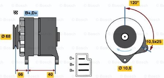 BOSCH 0 986 034 630 - Laturi inparts.fi