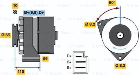 BOSCH 0 986 034 040 - Laturi inparts.fi