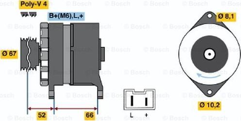 BOSCH 0 986 034 000 - Laturi inparts.fi