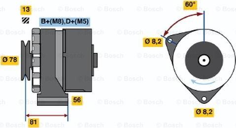 BOSCH 0 986 034 080 - Laturi inparts.fi