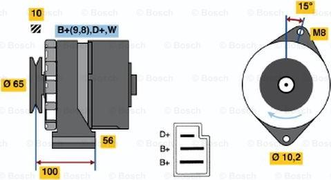 BOSCH 0 986 034 190 - Laturi inparts.fi