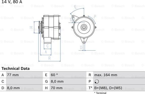 BOSCH 0 986 034 110 - Laturi inparts.fi