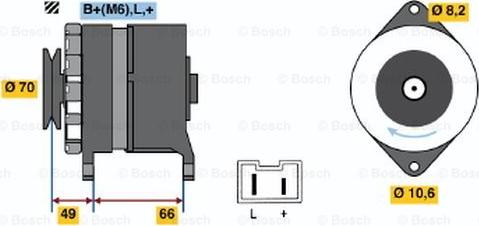 BOSCH 0 986 034 801 - Laturi inparts.fi