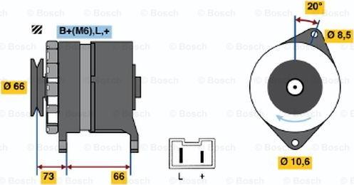 BOSCH 0 986 034 821 - Laturi inparts.fi