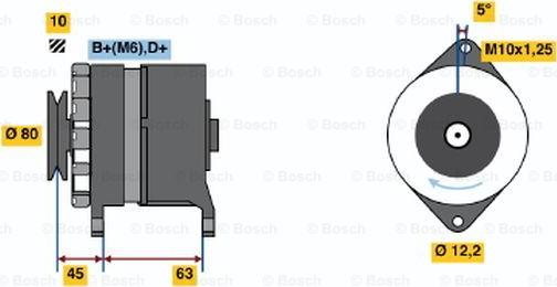 BOSCH 0 986 034 390 - Laturi inparts.fi