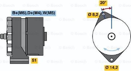 BOSCH 0 986 034 350 - Laturi inparts.fi