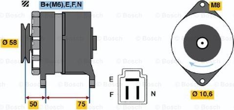 BOSCH 0 986 034 331 - Laturi inparts.fi