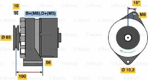 BOSCH 0 986 034 250 - Laturi inparts.fi