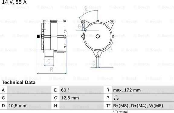 BOSCH 0 986 034 260 - Laturi inparts.fi