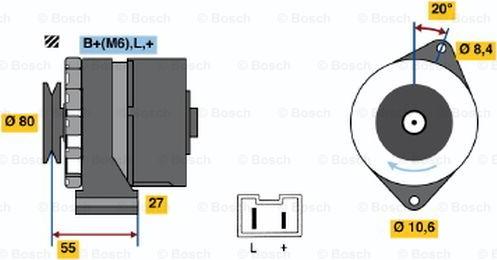 BOSCH 0 986 034 761 - Laturi inparts.fi