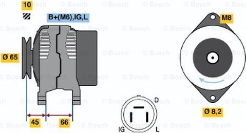 BOSCH 0 986 035 461 - Laturi inparts.fi