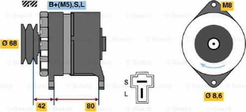 BOSCH 0 986 035 431 - Laturi inparts.fi